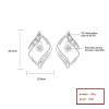 Fine Jewelry Unique And Elegant Accessory Cubic Zirconia S925 Silver Eye Stud Earrings