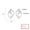 Fine Jewelry Unique And Elegant Accessory Cubic Zirconia S925 Silver Eye Stud Earrings