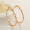 18K Gold Jewelry Wholesale Fashion Jewelry For Ladies 6 Cm Distinctive Earrings