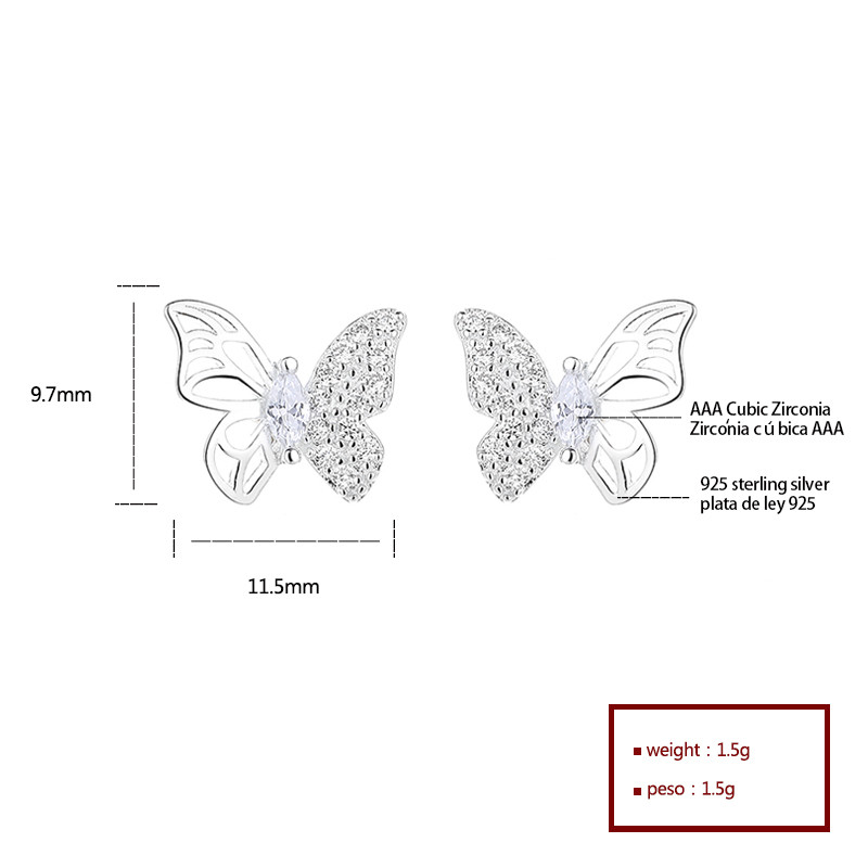 Radiant 925 Sterling Silver Cubic Zirconia Earrings