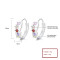 New Arrival Earrings For Gifts Colorful Silver Plating Cubic Zirconia Fine Jewelry For Women