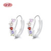 New Arrival Earrings For Gifts Colorful Silver Plating Cubic Zirconia Fine Jewelry For Women