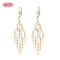 Fashion Jewelry Wholesale 2024 New Arrival Fashionable Religious Brass Gold Cross Dropped Earrings