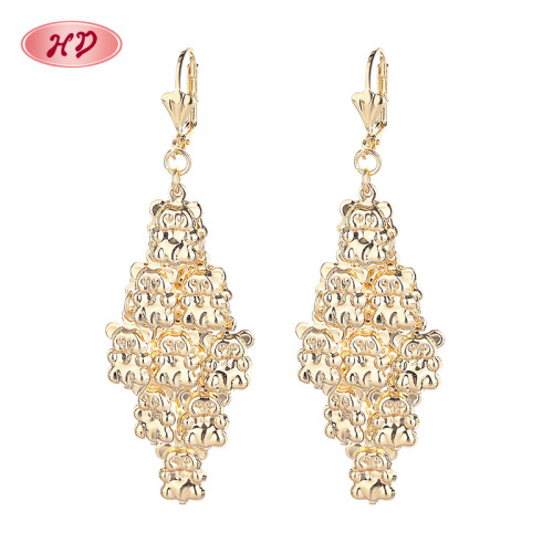 Free Shipping Gifts For Animal 18K Gold Jewelry Wholesale Earrings