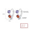 Fine Jewelry Wholesale Accessories Fashionable And Versatile Multi Zircon Silver Earrings