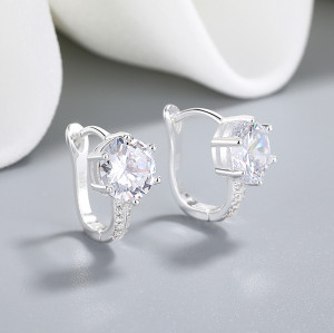 joyeria zirconia Joyas de alta costura AAA cúbico Zirconia pendientes de plata 925 libras