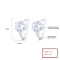 Country Jewelry Wholesale For Women Aaa Cubic Zirconia Silver Earrings 925 Sterling