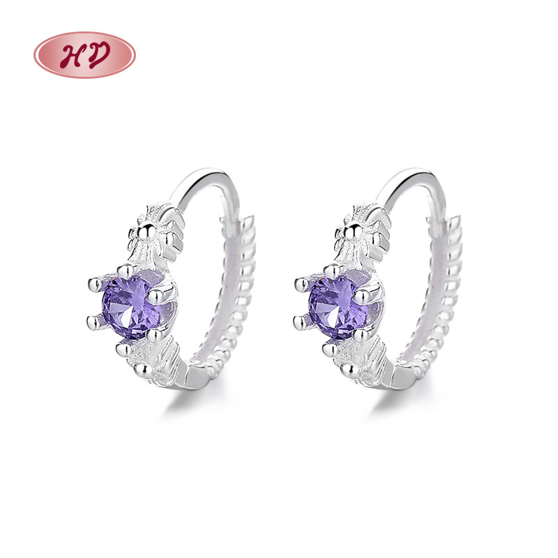 S925 Silver Zircon Earrings