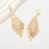 Vintage Style Jewelry Wholesale New Arrival 18K Gold Brass Religious Drop Earrings For Women