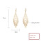 Vintage Style Jewelry Wholesale New Arrival 18K Gold Brass Religious Drop Earrings For Women