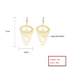 Hdfashion Eye Vintage Style Jewelry Wholesale 18K Gold Plated Earrings