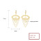 Hdfashion Eye Vintage Style Jewelry Wholesale 18K Gold Plated Earrings
