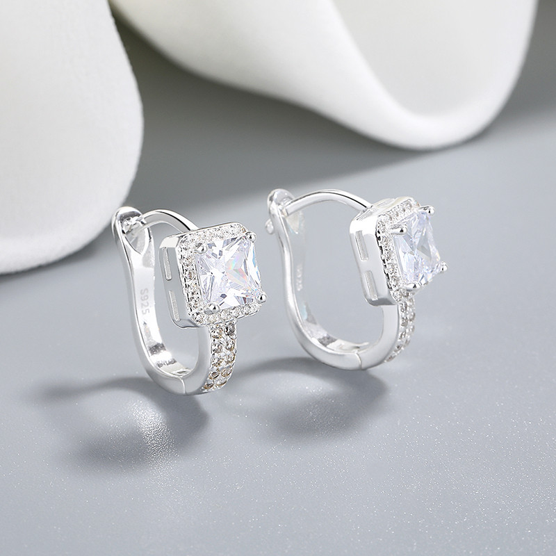 S925 Silver Zircon Earrings