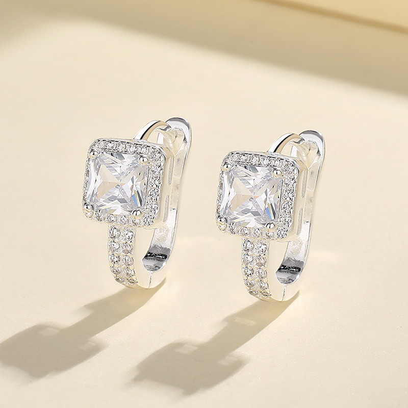 S925 Silver Zircon Earrings