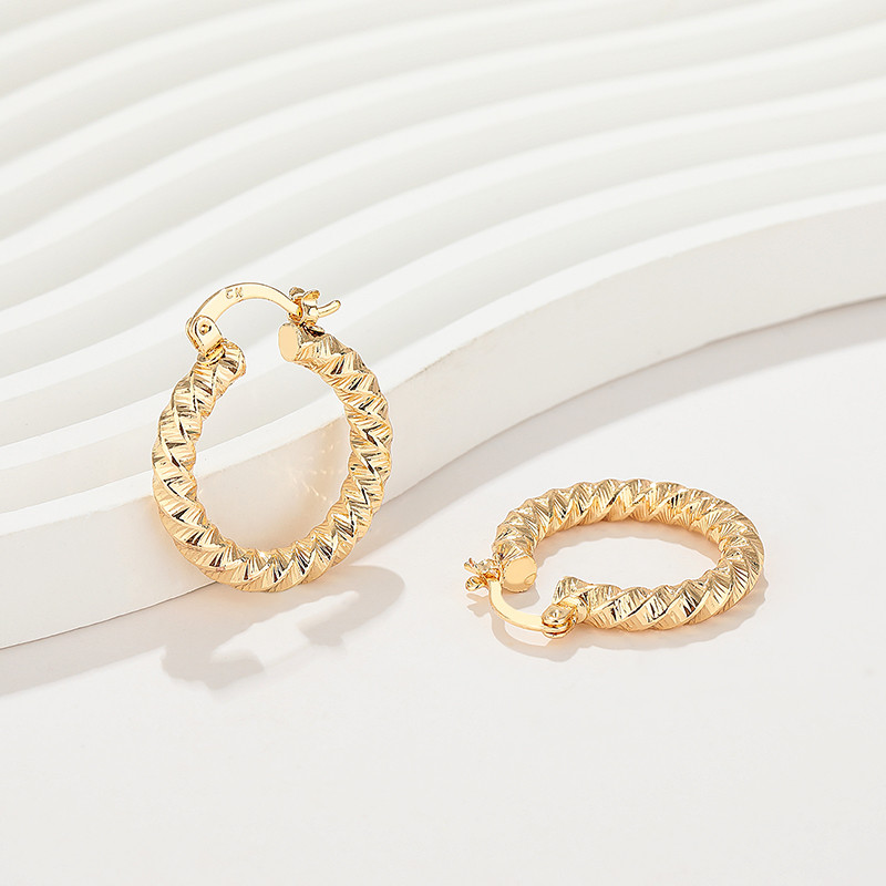 18K Gold-Plated Unique Ear Hoops