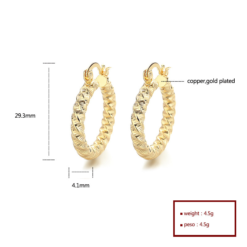 18K Gold-Plated Unique Ear Hoops