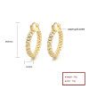 18K Plated High Quality Fine Jewelry Wholesale Cute Design Fashion Hoop Earrings