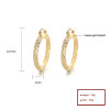 18K Gold Plated Vintage Style Fine Jewelry Hoop Earrings Wholesale Cute Earrings