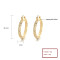 18K Gold Plated Vintage Style Fine Jewelry Hoop Earrings Wholesale Cute Earrings