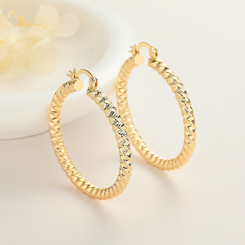 18K Gold-Plated Unique Ear Hoops