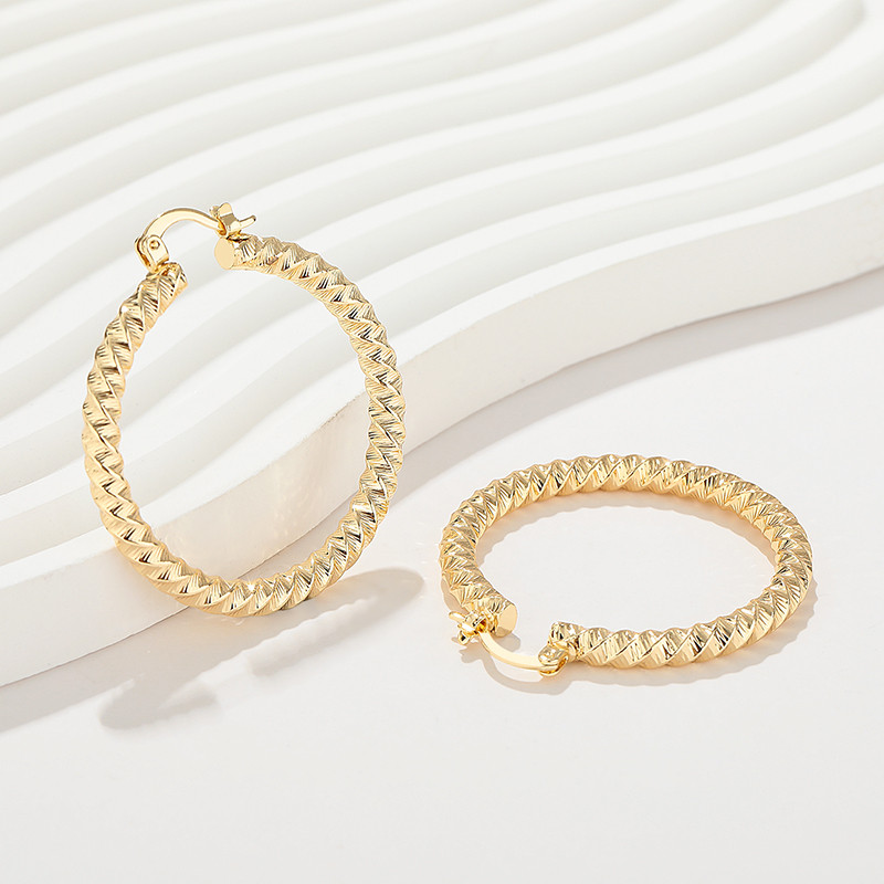 18K Gold-Plated Unique Ear Hoops