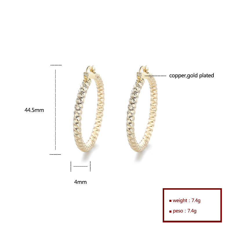 18K Gold-Plated Unique Ear Hoops