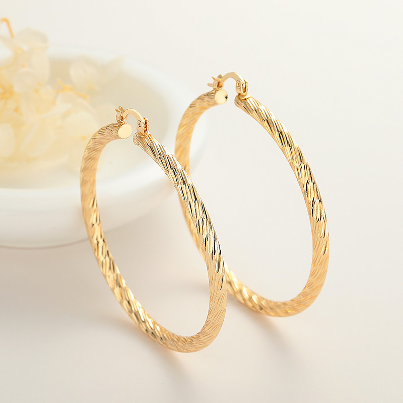 18K Gold-Plated Unique Ear Hoops