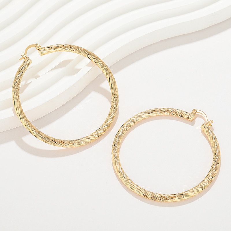 18K Gold-Plated Unique Ear Hoops