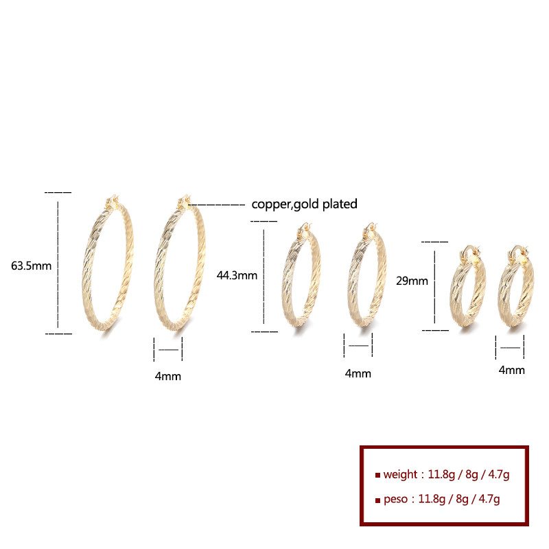  pendientes únicos dorados de 18k