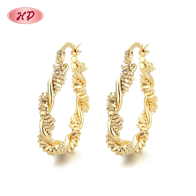 18K Gold-Plated Unique Ear Hoops