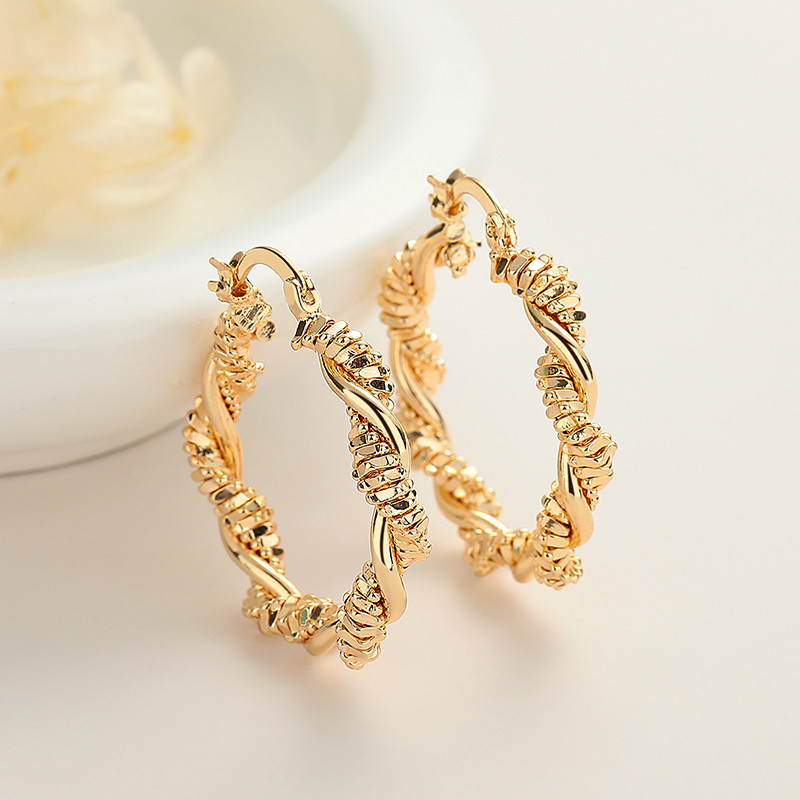 18K Gold-Plated Unique Ear Hoops