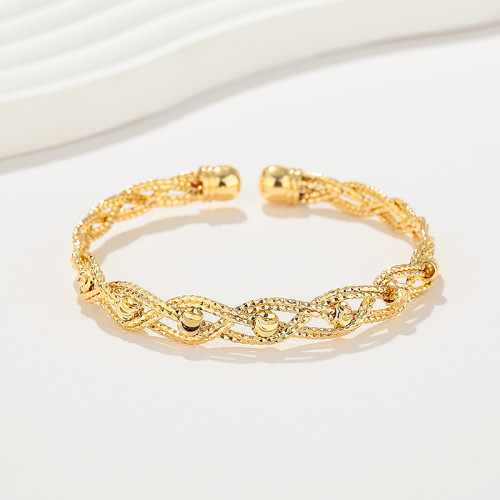 Pulsera brillante Joyería de moda de alta calidad al por mayor pulsera de mujer dorada de 18k