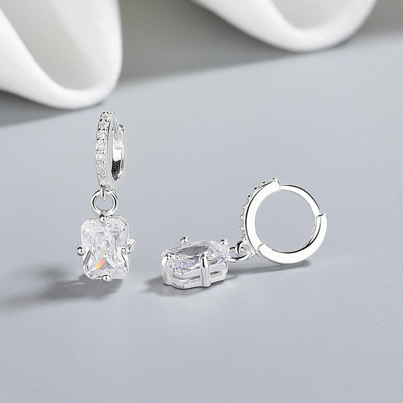 S925 Silver Zircon Earrings