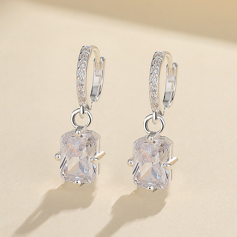 S925 Silver Zircon Earrings