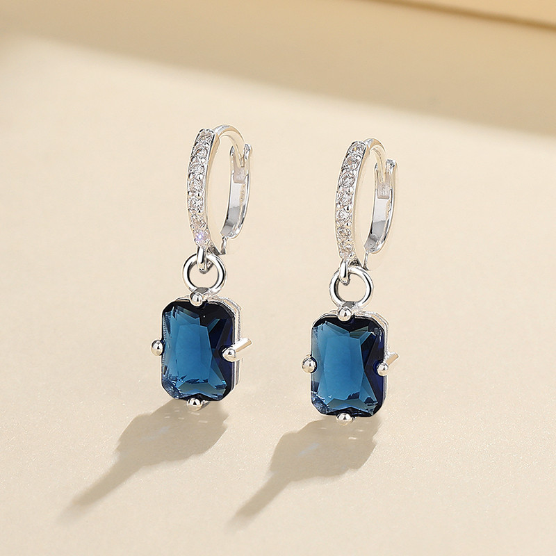 S925 Silver Zircon Earrings