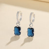 Rhodium Plating Cubic Zircon Fashion Jewelry Wholesale For Girls Silver 925 Earrings Drops