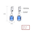 Rhodium Plating Cubic Zircon Fashion Jewelry Wholesale For Girls Silver 925 Earrings Drops