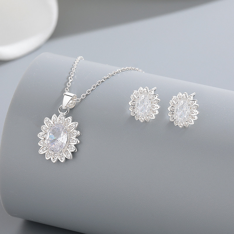 S925 Silver Classic Water Drop Zircon Earrings