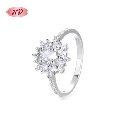 Wholesale 925 Sterling Silver Ring Featuring Beautiful Cubic Zirconia For Classic Jewelry