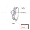 Anillo de joyería de plata 925 con circonita independiente y combinación de símbolo infinito Joyería de moda