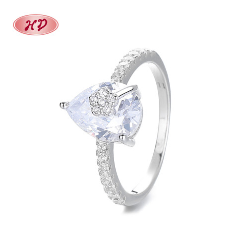 925 Sterling Silver Ring Gorgeous  Cubic Zirconia Fine Jewelry Wholesale Pieces