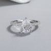 Anillo de plata de ley 925, hermosa joyería fina con circonitas cúbicas, piezas al por mayor