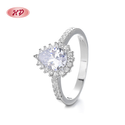 925 Silver Jewelry Ring With Independent Zircon Design Micro Paving Surrounding