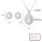 925 Silver Luxury Jewelry Set Factory Direct New Product Design Handmade Inlaid White Zircon Elegant Atmosphere