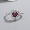 Anillo de plata de ley 925 con circonita cúbica exquisita para joyería elegante al por mayor