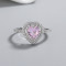 Wholesale 925 Sterling Silver Ring With Radiant Cubic Zirconia For Fine Jewelry Collection