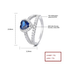 Cubic Zirconia 925 Sterling Silver Casual Rings Premium Wholesale   For Ladies Ideal For Luxury Jewelry Collections Classy Ring