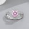 Luxury 925 Sterling Silver Ring with Radiant Cubic Zirconia for Wholesale Fine Jewelry