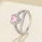 Luxury 925 Sterling Silver Ring with Radiant Cubic Zirconia for Wholesale Fine Jewelry