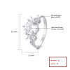 Anillos informales elegantes de Plata de Ley 925 de gama alta para mujer, circonita cúbica de lujo, ideal para ocasiones exclusivas